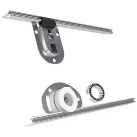 a&j möbelland gmbh Schiebetürenschrank AURELIA 1 200 x 215 x 59,5 cm Grau/Schwarz