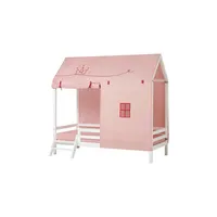 Hoppekids Hausbett Princess 90 x 200 cm Textil rosa/pink
