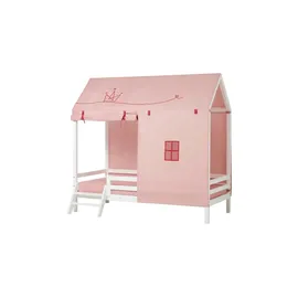 Hoppekids Hausbett Princess 90 x 200 cm Textil rosa/pink