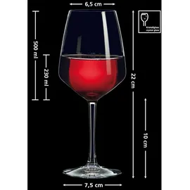 Ritzenhoff & Breker Mambo Rotweinglas 0,5 l 4-tlg.