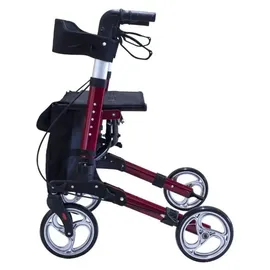 Antar Aluminium Rollator Faltbar Reise rot