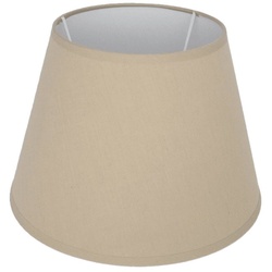 B&S Lampenschirm »Lampenschirm kegelförmig aus Stoff H 16 x Ø 22.5 cm für Tisch - Stehlampen« braun 16 cm