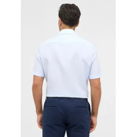 Eterna MODERN FIT Linen Shirt in pastellblau unifarben, pastellblau, 40