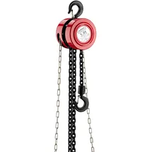Wiltec Flaschenzug Stahl 3 m rot