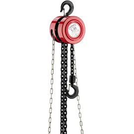 Wiltec Flaschenzug Stahl 3 m rot