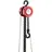 Wiltec Flaschenzug Stahl 3 m rot