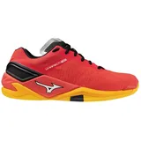 Mizuno Wave Stealth Neo, Handballschuh für Herren, Radiant Red White Carrot Curl, 46 EU - 46 EU