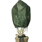 WINDHAGER Winter-Vlies Rosenvlies-Haube Thermovlies Gartenvlies Frostschutz Kälteschutz für Rosen, 3 Stück, 0,75x1 m, 30 g, grün, 06726