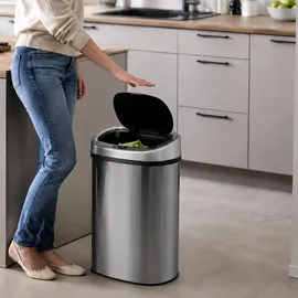 Relaxdays Mülleimer 50 l Schwarz