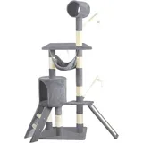 VOUNOT Kratzbaum XXL 155 cm grau