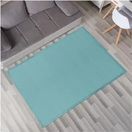 TT Home Krabbelmatte Babyzimmer Teppich Spielmatte Kinder Unifarben Rutschfest Flauschig Farbe: Blau,
