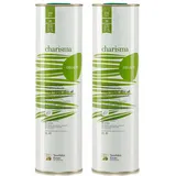 Charisma Olivenöl Bio 2x 1,0l Vassilakis Estate  | Kräftiges Olivenöl