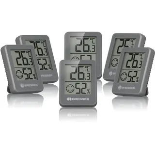 6er Set grau