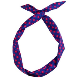 SOHO Flexi Haarband mit Draht Blau / Rosa 