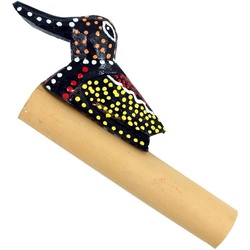 Guru-Shop Spielzeug-Musikinstrument Musikinstrument aus Holz, handgearbeitet.. braun