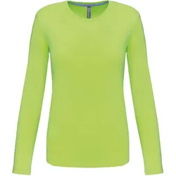 Kariban Damen T-Shirt langarm - lime - S