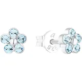 Amor Ohrstecker Blumen blau 89139589DIAMORE 925 Silber