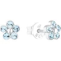 Amor Ohrstecker Blumen blau 89139589DIAMORE 925 Silber