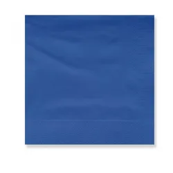 Karton 60 Stück. Papierservietten 20x20 2 Lagen – Farbe – Blau