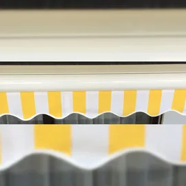 Mendler Kassetten-Markise T123 450 x 23 cm grau