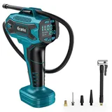 Ecarke Akku-Autokompressor für Makita 18V Li-Ion, Max. 11 bar, Tragbare Akku Luftpumpe mit Digitalem Manometer, Luftkompressor akku für Auto, Motorrad, Fahrrad, Sportbälle