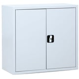 Gürkan Stahlschrank 100003 lichtgrau 80,0 x 38,0 x 75,0 cm, aufgebaut