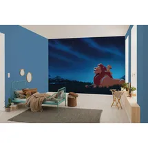 KOMAR Disney The Lion King Stargazing", blau, B:350m H:250m, Vlies, Tapeten