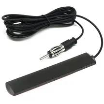 bolwins F72S Autoradio FM Antenne – Selbstklebende Scheibenantenne mit DIN-Adapter, 3 m Kabel, einfache Installation und universelle Kompatibilität für Auto, LKW und SUV