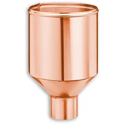 Wasserfangkasten Grömo Trichterform zylindrisch, Kupfer, verschiedene Größen (Ausführung: Ø 100mm)