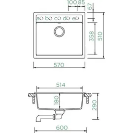Schock Nemo N-100 Einbau onyx + Excenterbetätigung