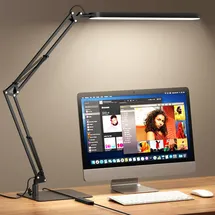 SKYLEO Schreibtischlampe Schwarz 4 St.