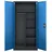 Jan Nowak Mehrzweckschrank Metall abschließbar DAWID Metallschrank | Schließfachschrank Putzmittelschrank Besenschrank Vorratsschrank 185x90x45cm Anthrazit-Blau