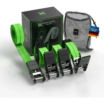 HARDTWERK Spanngurte mit Ratsche 6 m 1000 kg Greifkraft