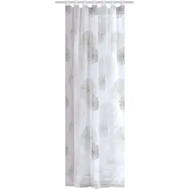 Home fashion Rawlins Vorhang Schlaufen 140x175 cm grau