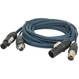 DAP AUDIO DAP FP-16 Hybridkabel - powerCON TRUE1 & 5-pin XLR IP - DMX / Stromversorgung 15 m