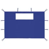 vidaXL Pavillon-Seitenwände mit Fenstern 2 Stk. Blau