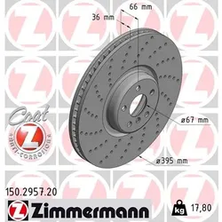 ZIMMERMANN 150.2957.20 Bremsscheibe COAT Z