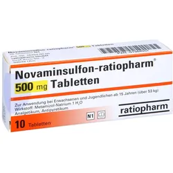 NOVAMINSULFON-ratiopharm 500 mg Tabletten 10 St