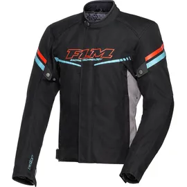 FLM Traction Textiljacke schwarz/rot L, - Motorradbekleidung - Motorradjacken