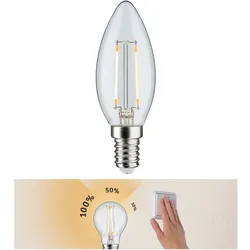 LED Kerze 2,5W E14 Klar 230 V 3-Stufen-dimmbar