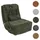 Mendler Relaxsessel HWC-P92 Chenille 82 x 96 x 0 cm Grün drehbar mit Liegeposition