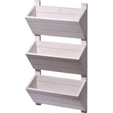 Dobar 3-stufiges Wand-Pflanzbeet weiß