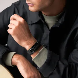 Fossil Machine Armband Schwarz JF04950040 Größe 18