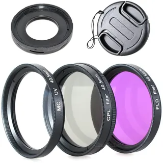 Zubehörset passend für Olympus TG1 TG2 TG3 TG4 TG5 TG6 TG7- 3 Filter Adapter