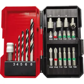 Einhell TE-CD 12/1 Li +22+CL inkl. 2 x 2,0 Ah + 22tlg. Bit-/Bohrer-Set + Akku-Lampe