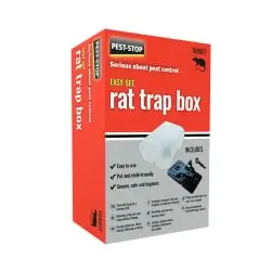 Pest-Stop Easy-Set Rat Trap Box Rattenfallen-Box PSESRTB , 1 Packung = 1 Falle