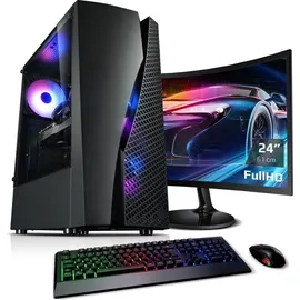 Kiebel Viper V Gaming-PC AMD Ryzen 5 5600G 2023 23,8" TFT 3,9 GHz 16 GB RAM 500 GB SSD Windows 11 Home