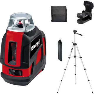 Einhell 360° Laser TE-LL 360 (Laserkreuz, horizontal/vertikale u. horizontale 360°-Laserlinie, selbstnivellierend, inkl. Wandhalterung, Tasche, Stativ)