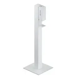 Hewi Sensoric Desinfektionsspendersäule 900.06.01360DX Aluminium pulverbeschichtet weiß tiefmatt, Aluminium pulverbeschichtet