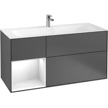 Villeroy & Boch Waschtischunterschrank 3 Auszüge 119,6 x 59,1 cm Schwarz
